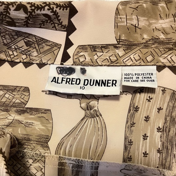 Alfred Dunner unique print blouse - Picture 5 of 6